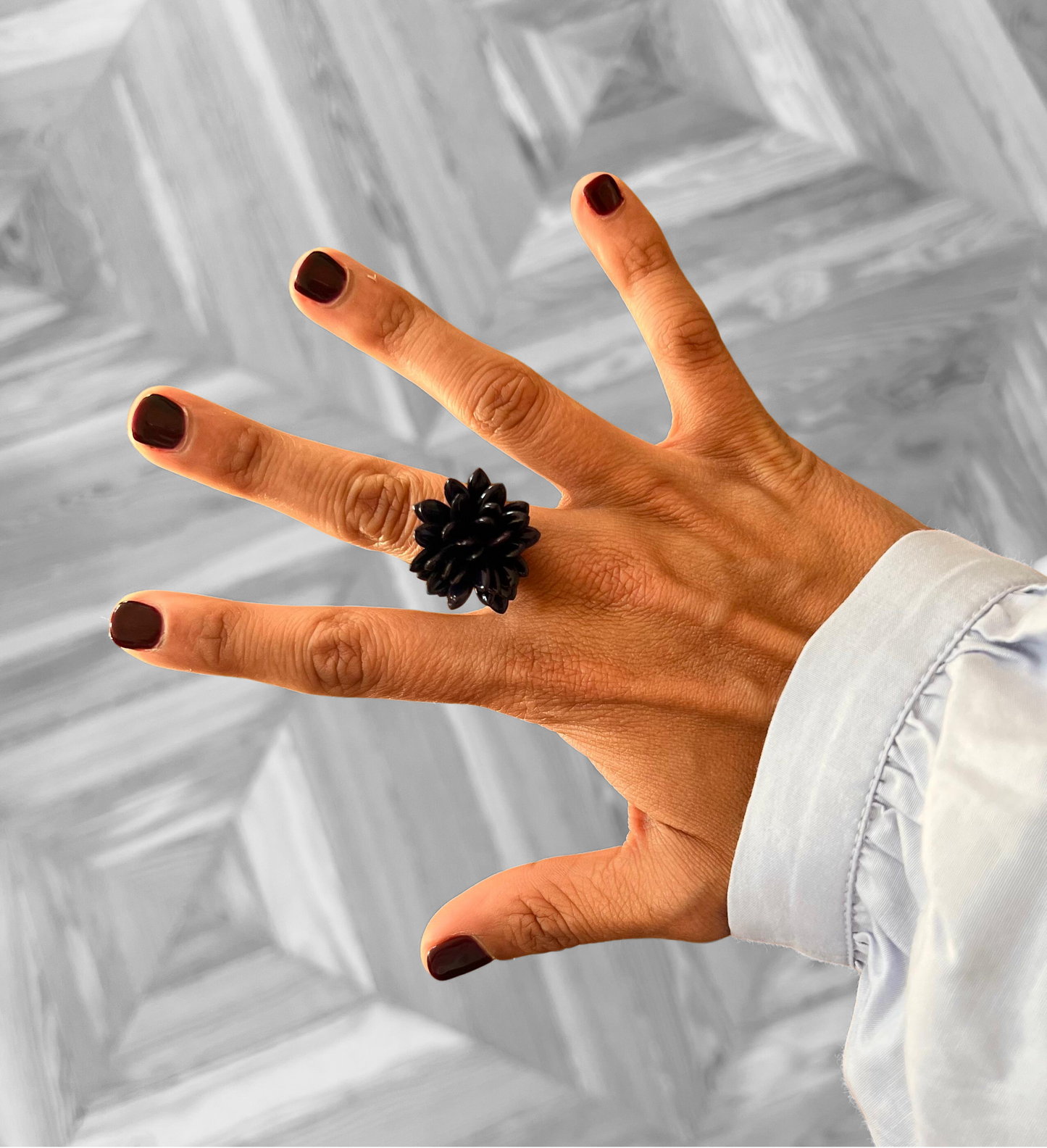 Anillo Tapé - Azul Marino