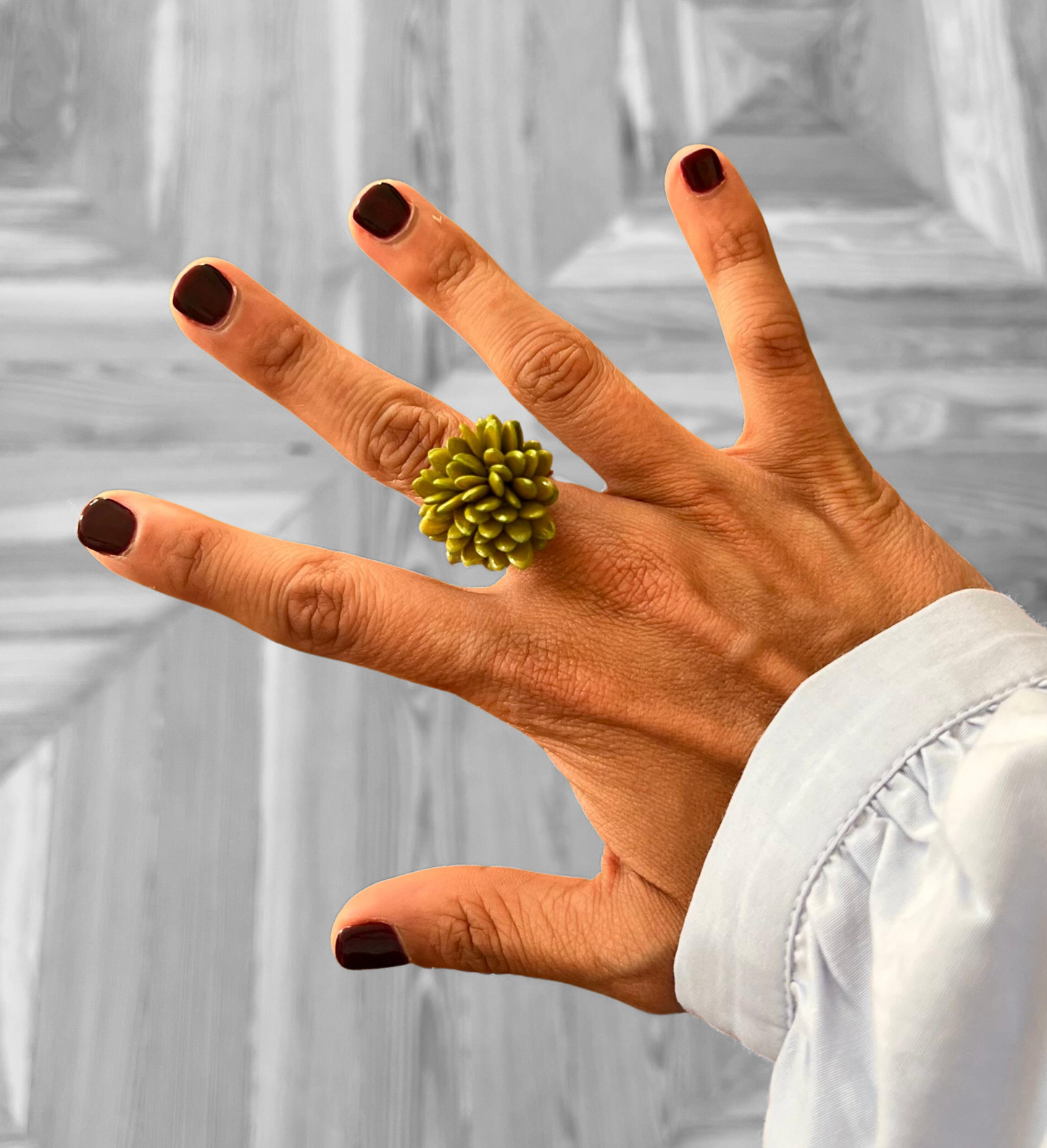 Anillo Tapé - Verde