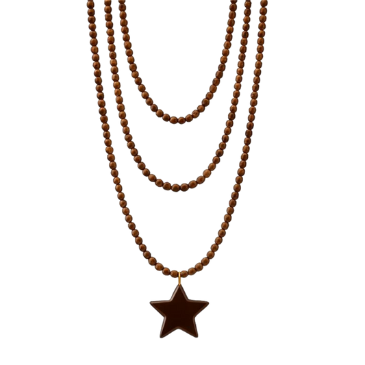 Collar Estrella - Marrón